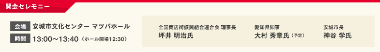 開会セレモニー